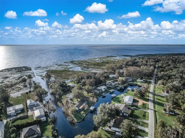 a view of a city with ocean view