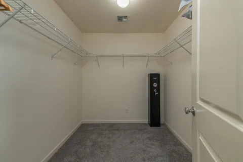 a view of a room with an empty space