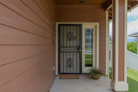 a view of front door of house