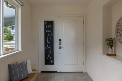 a view of an entryway door