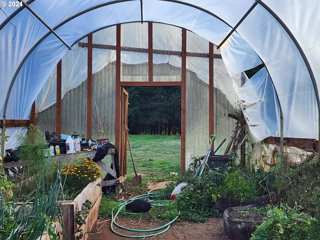 a backyard of a house