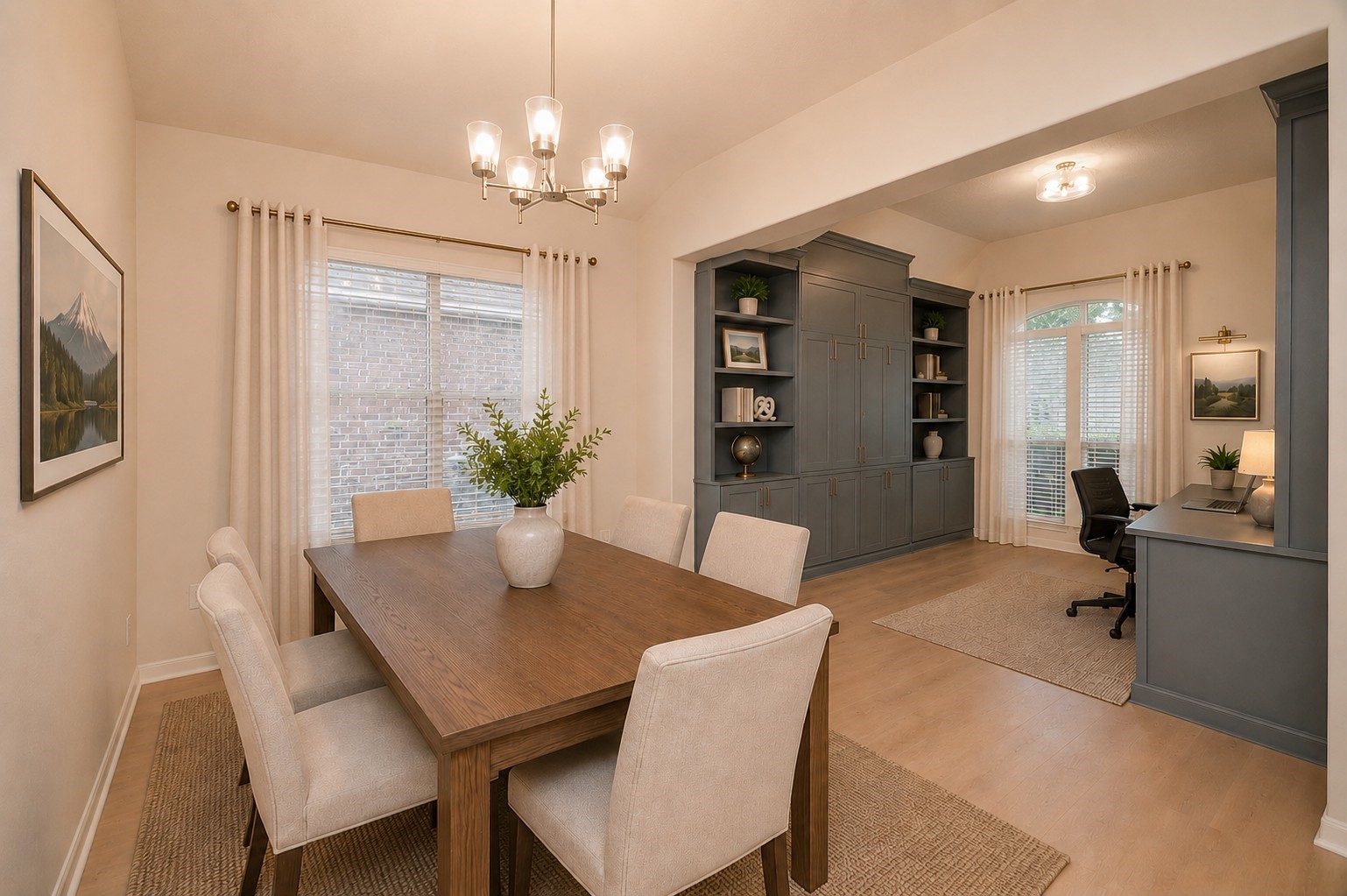 9222 Sorrell Hollow Lane Rosenberg, TX 77469 - Photo 7 of 24 Spacious flex area, thoughtfully staged to highlight its potential, offering endless possibilities for dining, entertaining, or a customized space to fit your lifestyle. *This image has been virtually staged