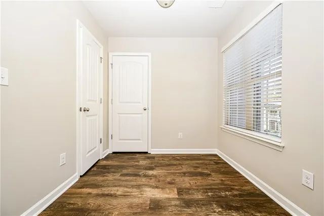 a view of an empty room