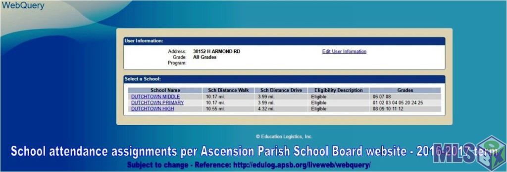 38152 H Armond Road Geismar, LA 70734 - Photo 23 of 26 School Attendance Information
