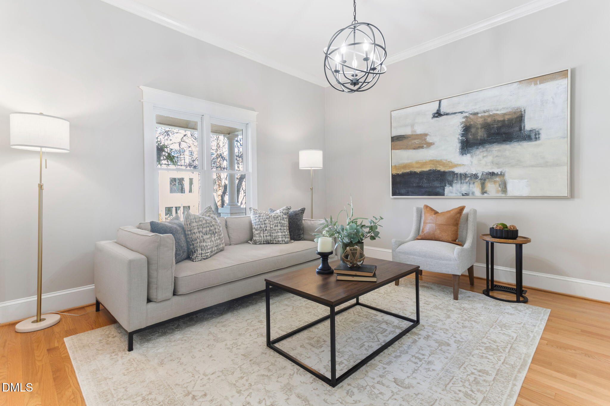 709 West North Street Raleigh, NC 27603 - Photo 10 of 42 a living room with furniture wooden floor and a window