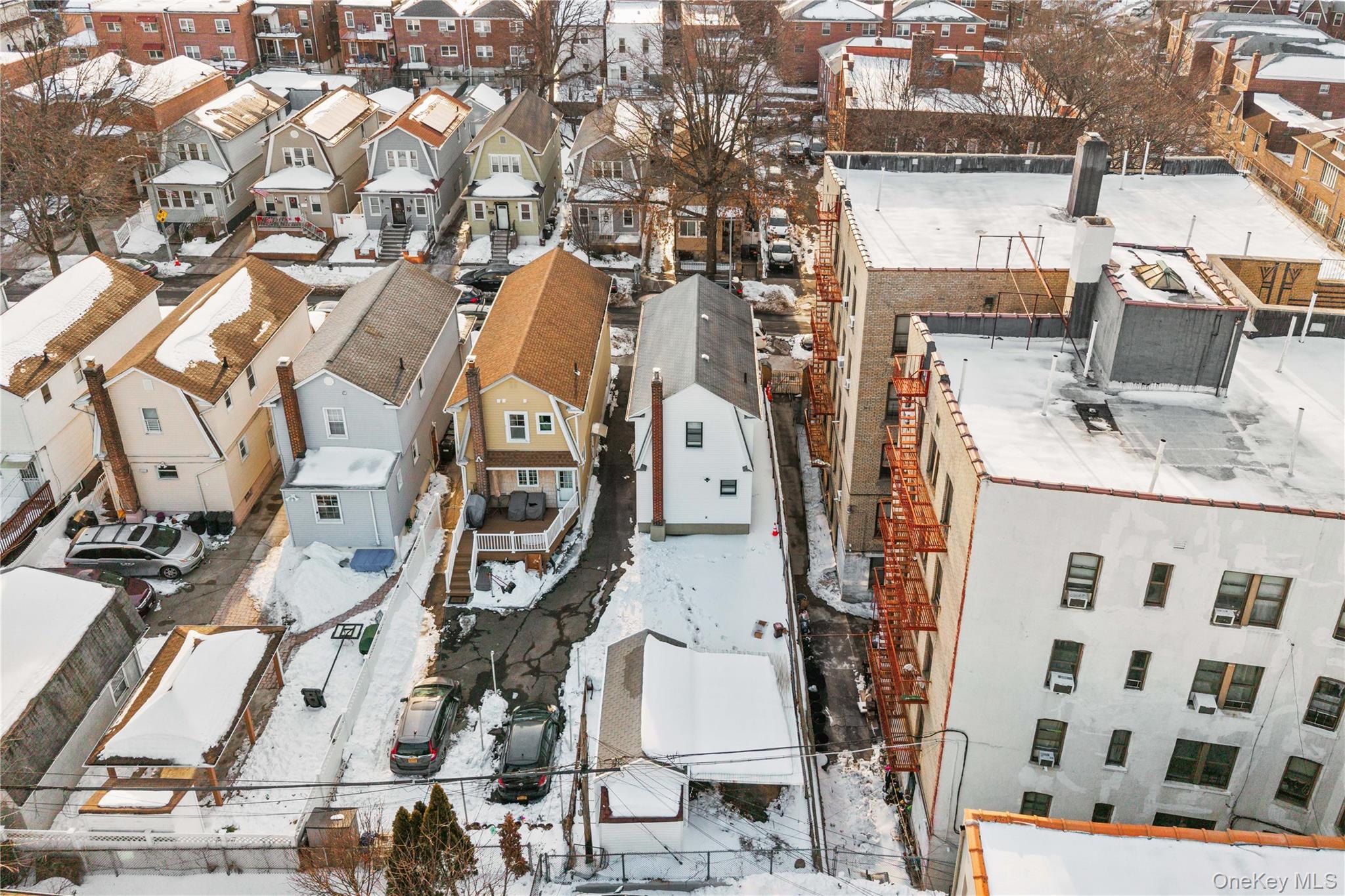 2054 St Paul Avenue Bronx, NY 10461 - Photo 30 of 35 an aerial view of a residential apartment building with a yard