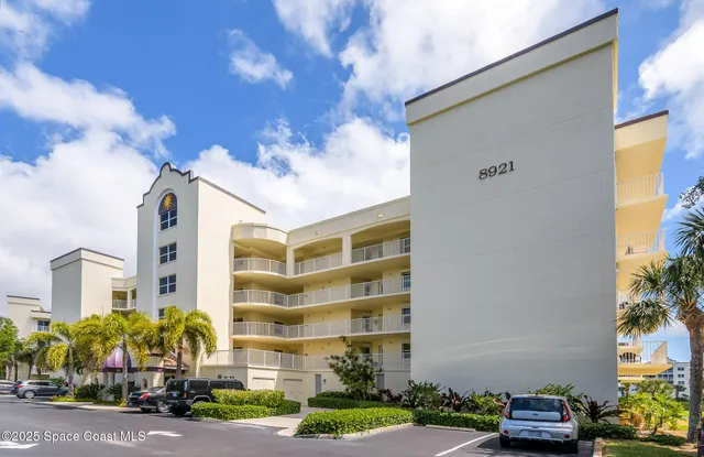 a front view of a building