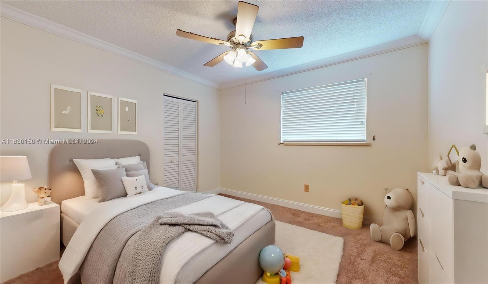 10665 Southwest 113th Place, Unit 95D Miami, FL 33176 - Photo 22 of 42 a bedroom with a bed and window