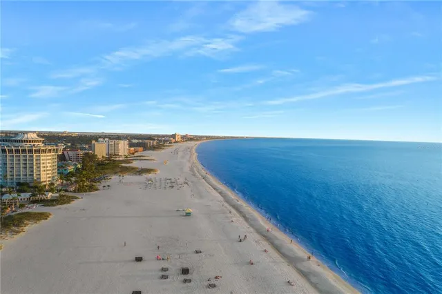 a view of an ocean beach