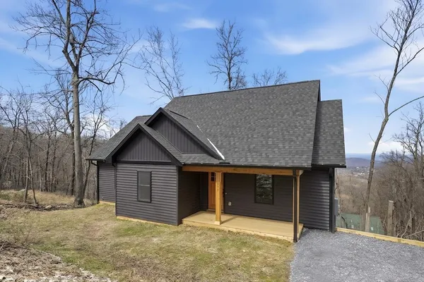 a house with trees in the background