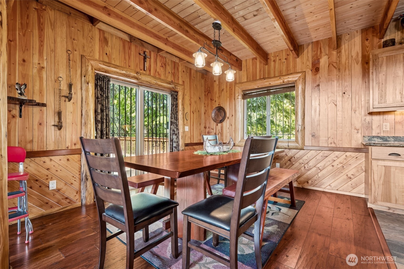 0 Boyd Road Randle, WA 98377 - Photo 9 of 39 a dining room with furniture and wooden floor