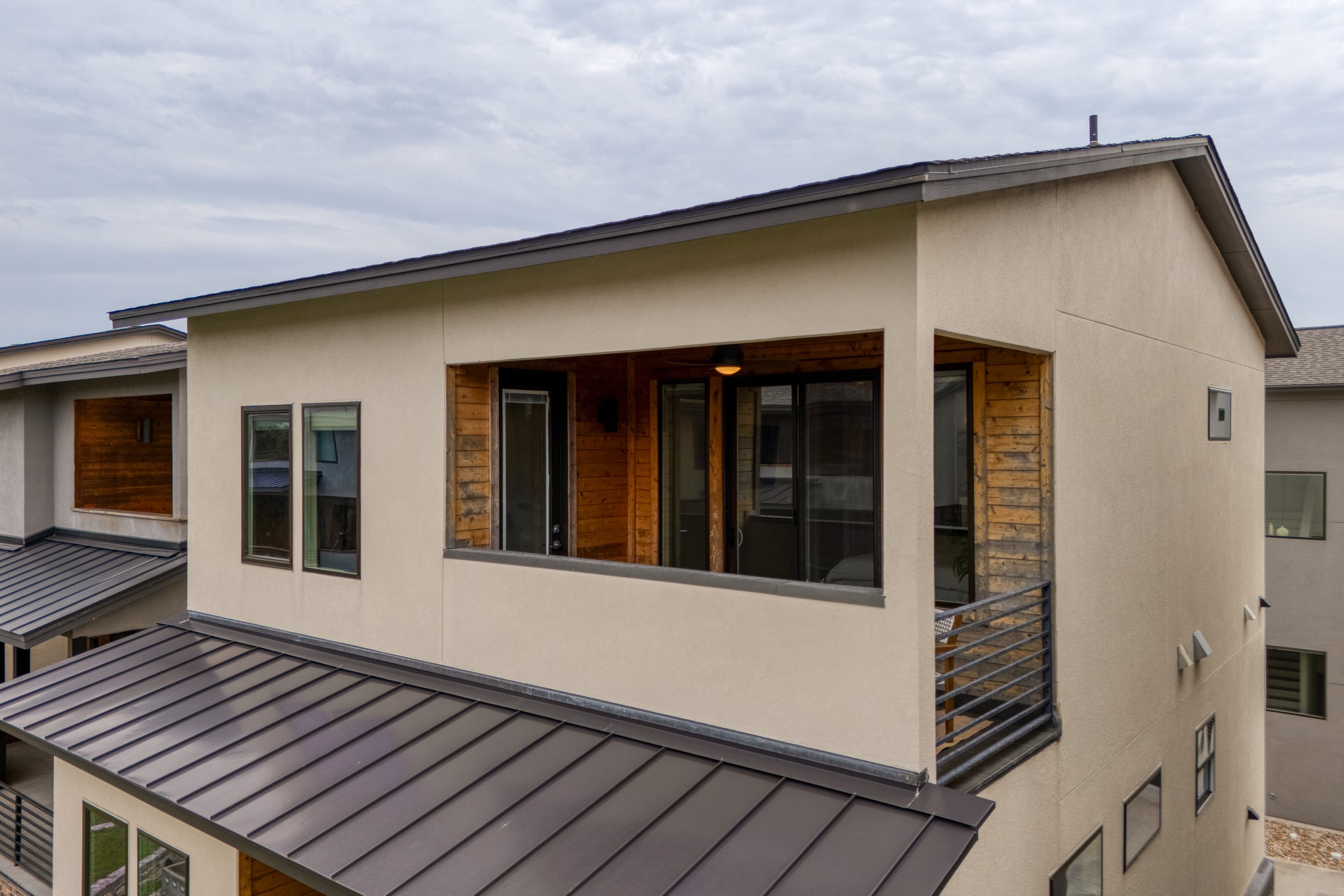 5002 Pecan Springs Road, Unit 7 Austin, TX 78723 - Photo 32 of 34 This higher perspective highlights the privacy of the top-floor outdoor space