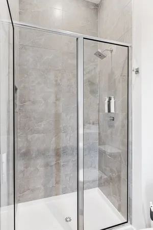 a view of a city from a balcony