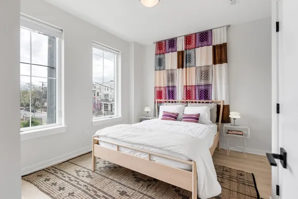 a front view of a house with a garage