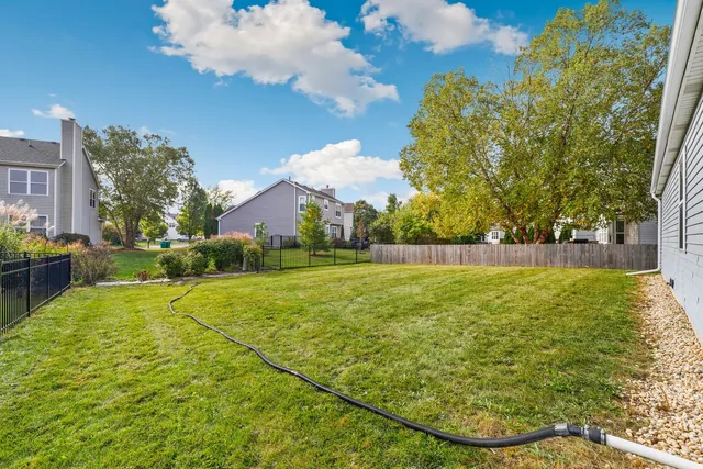 a view of an outdoor space and a yard