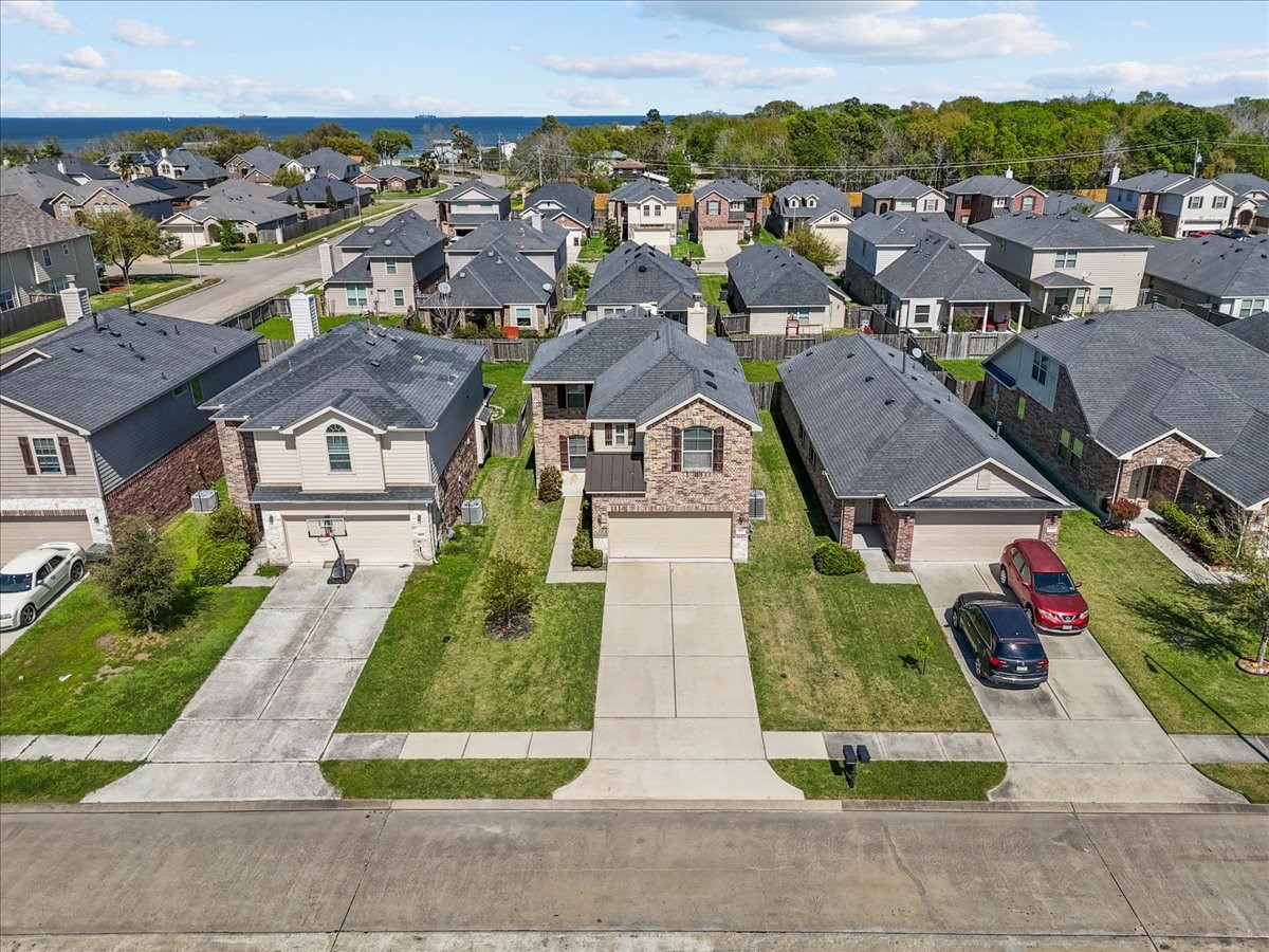 5111 Bay Lane Bacliff, TX 77518 - Photo 38 of 48 an aerial view of residential houses with outdoor space