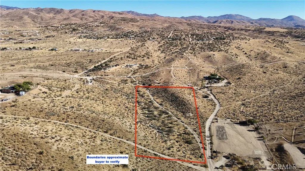 750 Ocotillo Way Apple Valley, CA 92308 - Photo 3 of 11 Red boundary lines on pictures are an estimate and for marketing purposes only. Buyer to verify all aspects of this property including, but not limited to utilities, assessments, boundaries, usage, access, and zoning to satisfy themselves.