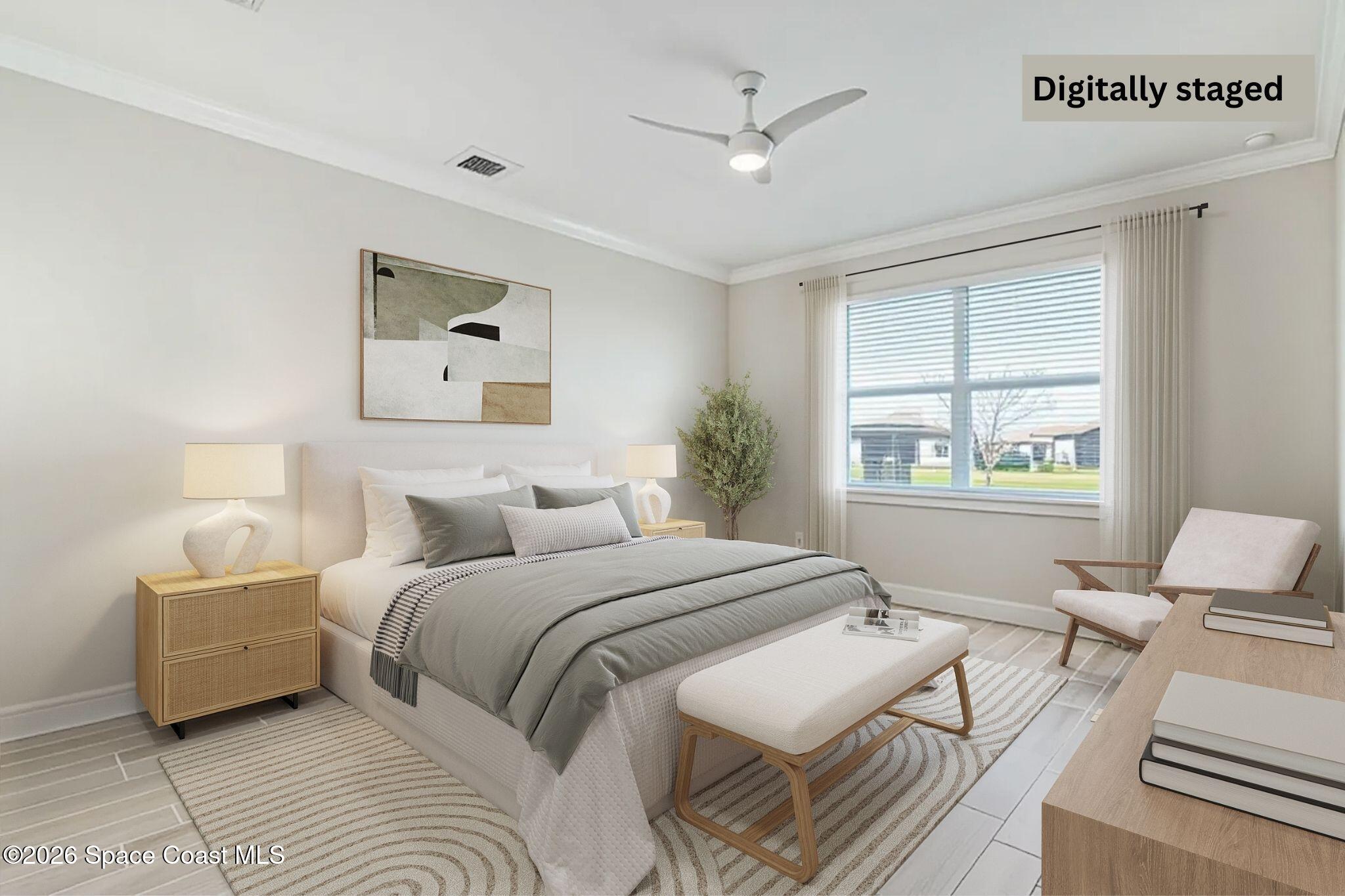 3032 Tidepool Place Melbourne, FL 32940 - Photo 18 of 67 a bedroom with a bed and a window