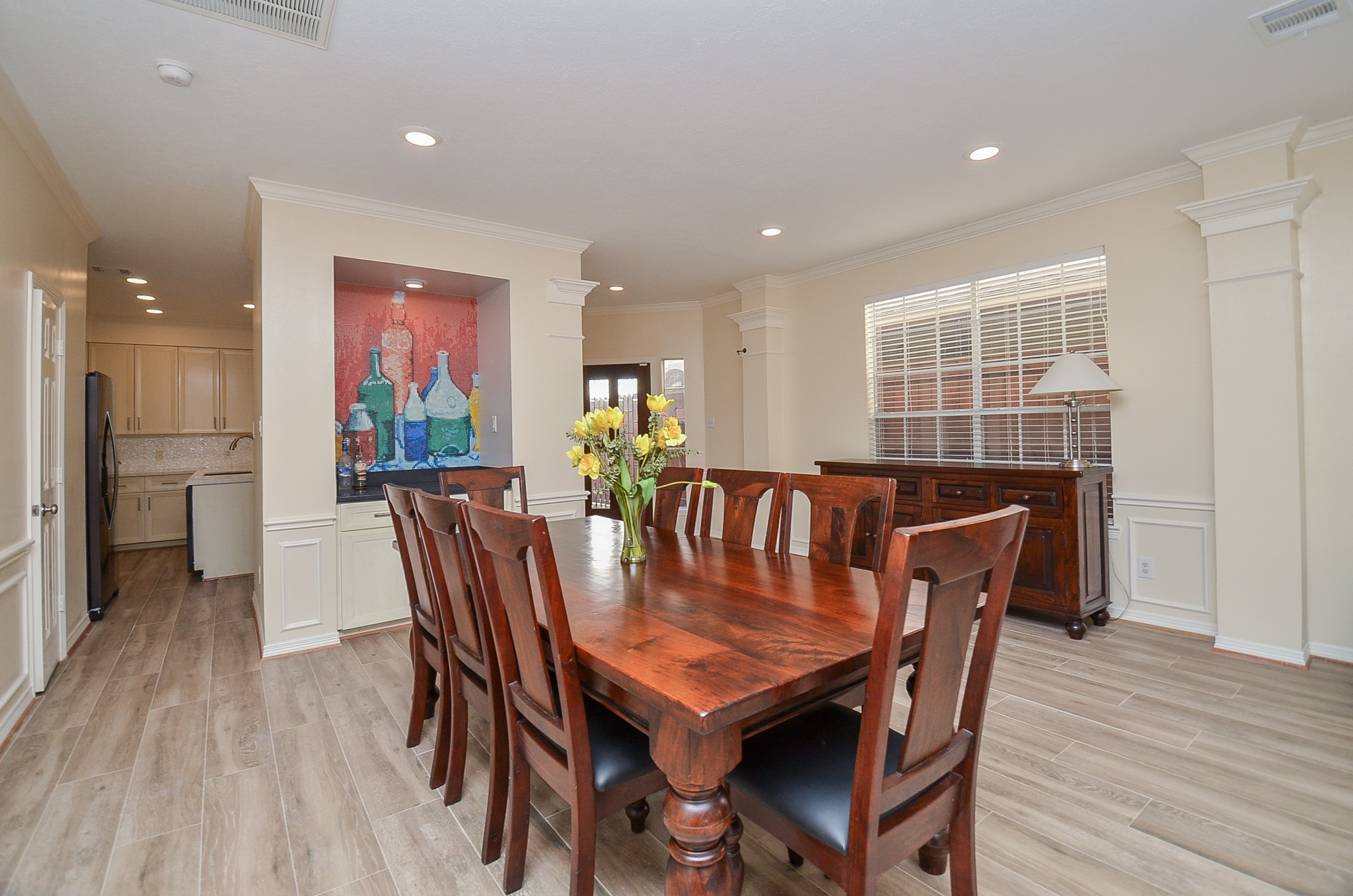 4916 Inker Street Houston, TX 77007 - Photo 16 of 36 Dining area just off kitchen - great space for entertaining! Two things to note before heading upstairs....