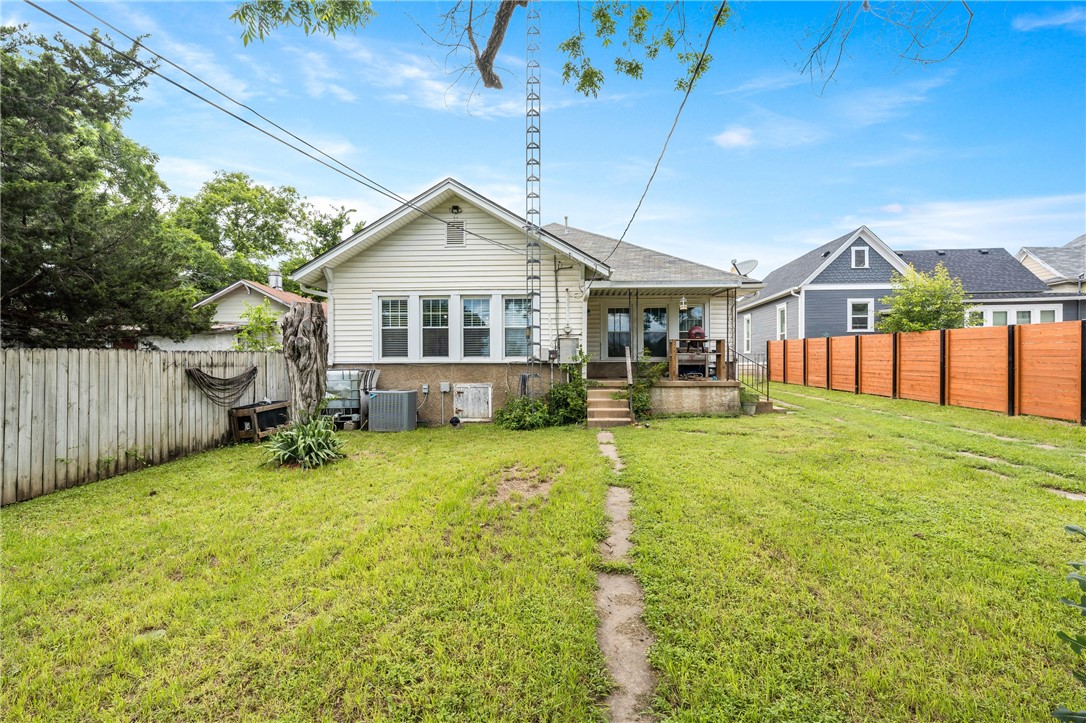 2016 Gorman Avenue Waco, TX 76707 - Photo 36 of 37 a view of a house with backyard and porch