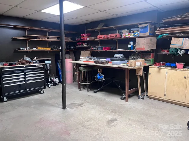 a view of storage and utility room