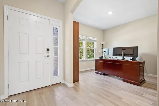 a room with furniture and window