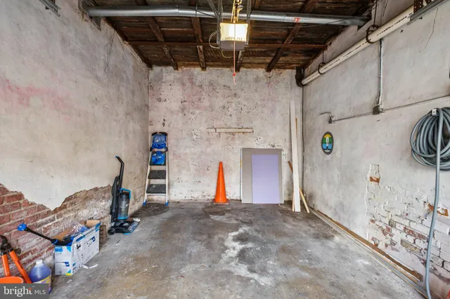 a view of storage and utility room