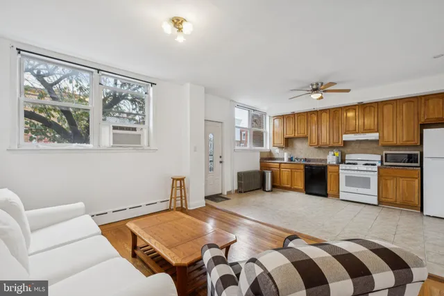 a bed room with a bed and furniture