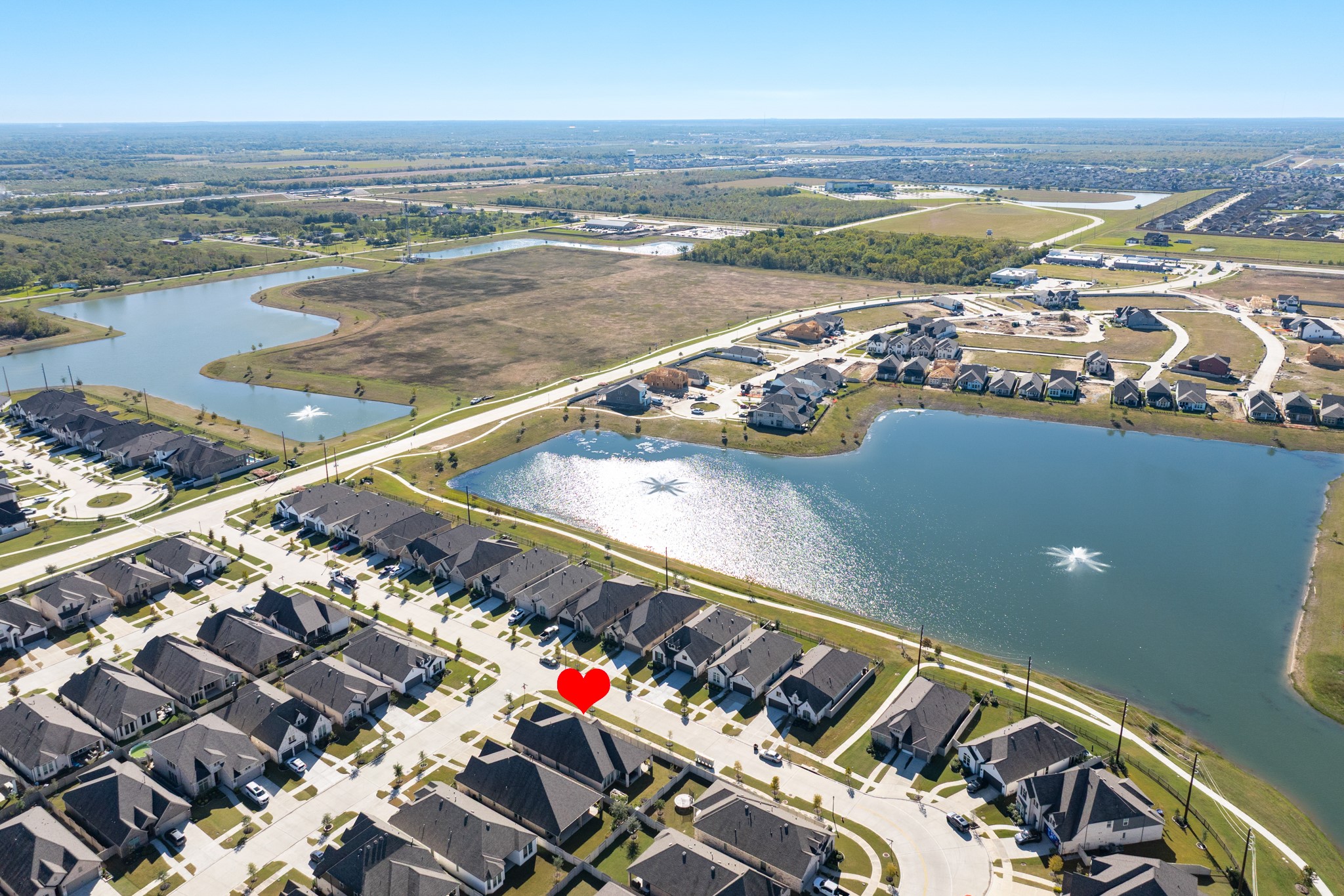 5138 Walnut Grv Lane Manvel, TX 77578 - Photo 42 of 43 a view of an ocean and a city