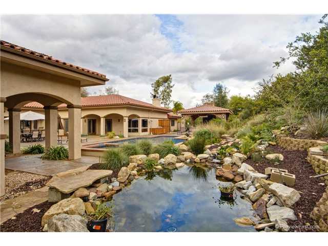 17704 Vineyard Lane Poway, CA 92064 - Photo 22 of 25 Koi Pond and waterfalls