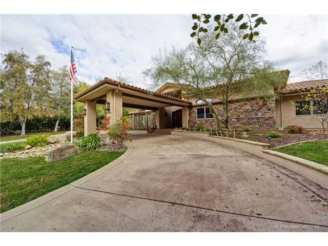 17704 Vineyard Lane Poway, CA 92064 - Photo 25 of 25 Large Driveway adds to a Grand Entrance