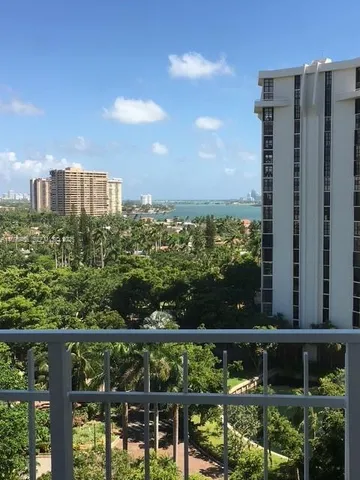 a view of a city with tall buildings in the background