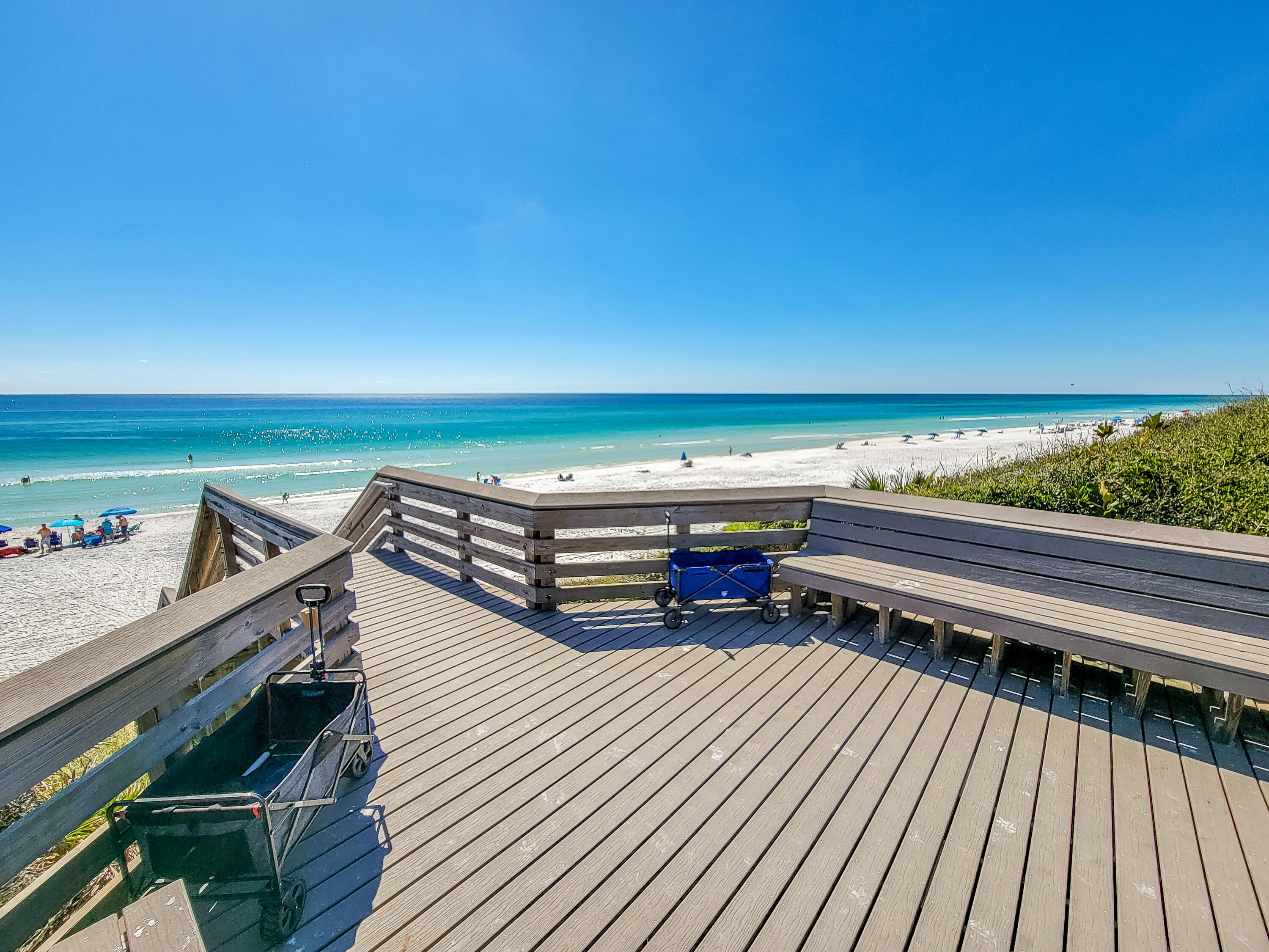 3567 East County Highway 30A Santa Rosa Beach, FL 32459 - Photo 30 of 31 a view of a roof deck with wooden floor and seating space