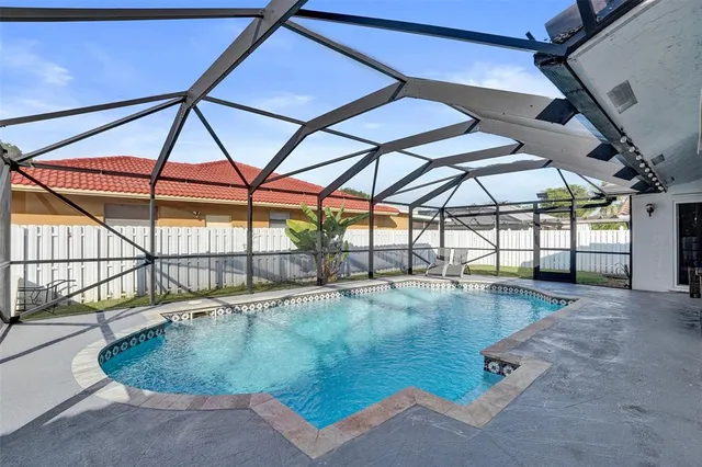 a view of a swimming pool