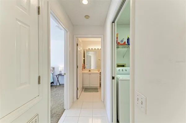 a view of a door and a window