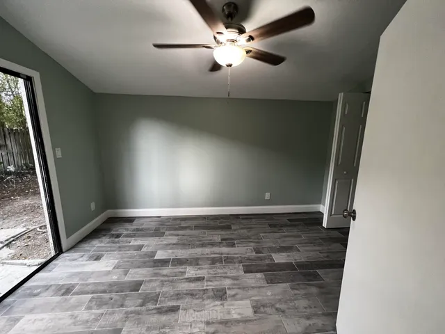 a view of an empty room