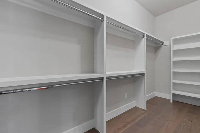 a close view of closet