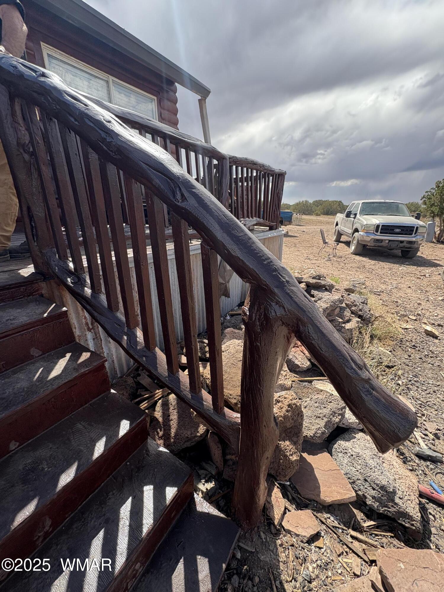 1 B County Road Concho, AZ 85924 - Photo 16 of 21 a view of balcony with wooden floor