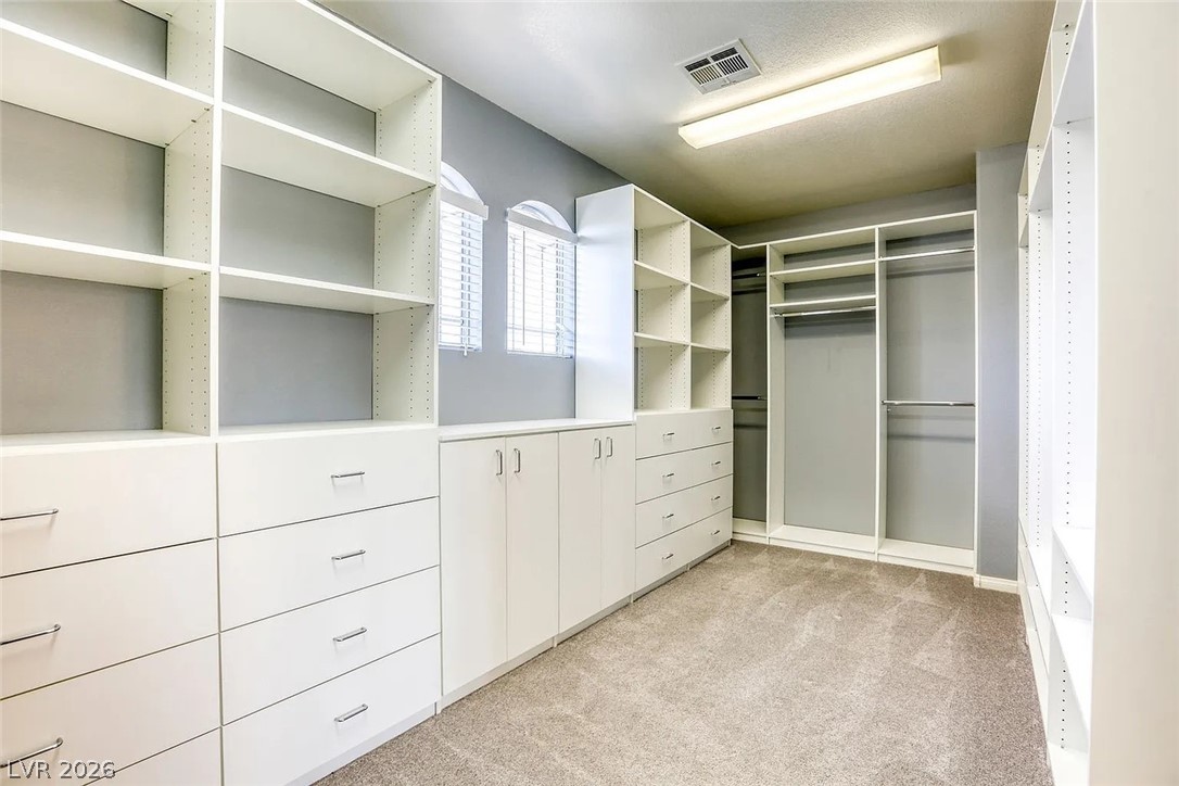 692 Blue Crystal Creek Road Henderson, NV 89002 - Photo 21 of 29 Walk in closet featuring light carpet