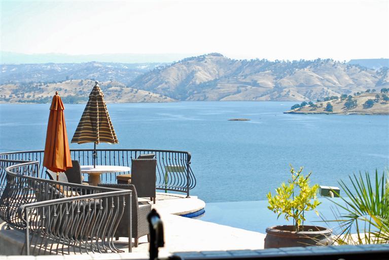 Your own private resort overlooking the infinity pool, lake and beautiful High Sierra's.  It doesn't get any better than this.