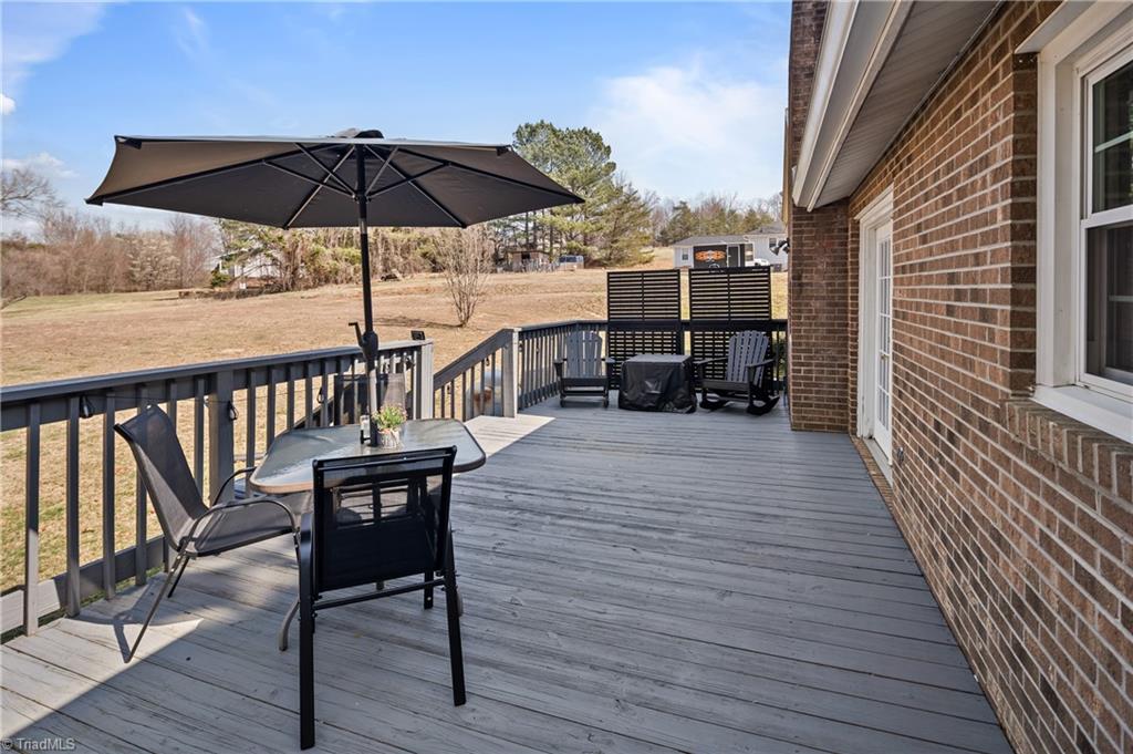 2198 South McKinney Road Mount Airy, NC 27030 - Photo 38 of 48 Large deck for entertaining.