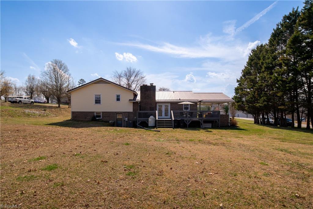 2198 South McKinney Road Mount Airy, NC 27030 - Photo 40 of 48 Large back yard, large deck, basement entry from back yard.