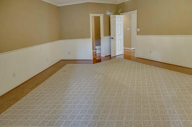 a room with furniture