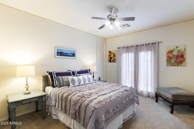 an aerial view of a house having outdoor space