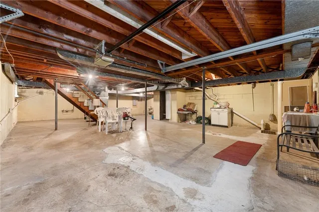 a view of storage and utility room