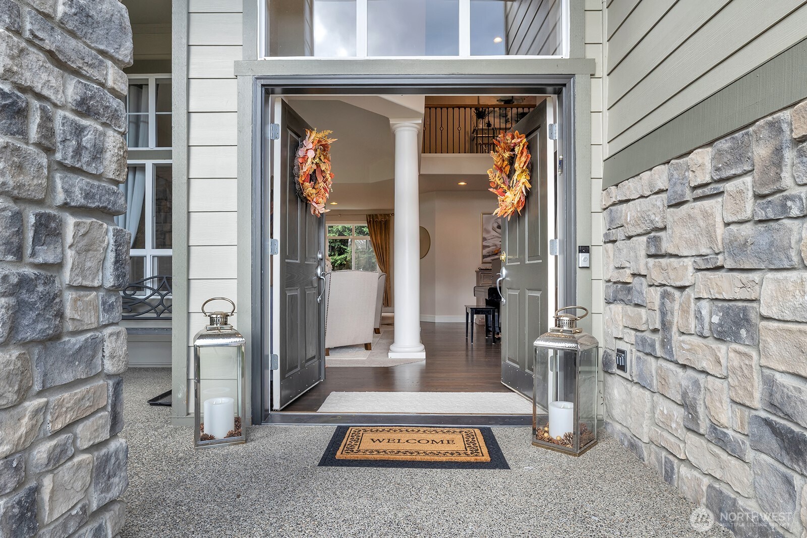 3208 175th Street Southeast Bothell, WA 98012 - Photo 2 of 34 a view of front door of house with stairs