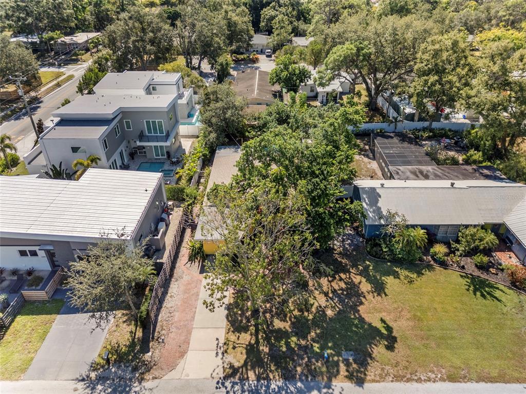 2380 Bay Street Sarasota, FL 34237 - Photo 41 of 48 an aerial view of a house with a yard and lake view
