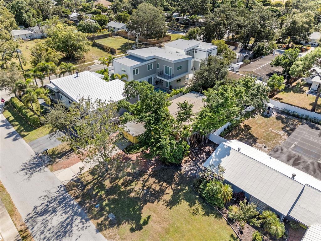 2380 Bay Street Sarasota, FL 34237 - Photo 45 of 48 an aerial view of residential house with outdoor space and trees all around