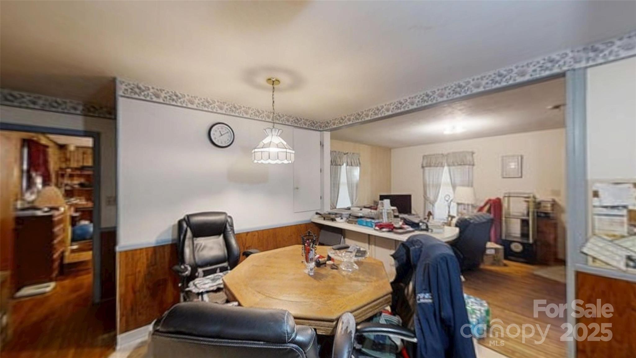 111 Cisco Road Asheville, NC 28805 - Photo 7 of 30 a view of a dining room with furniture and wooden floor