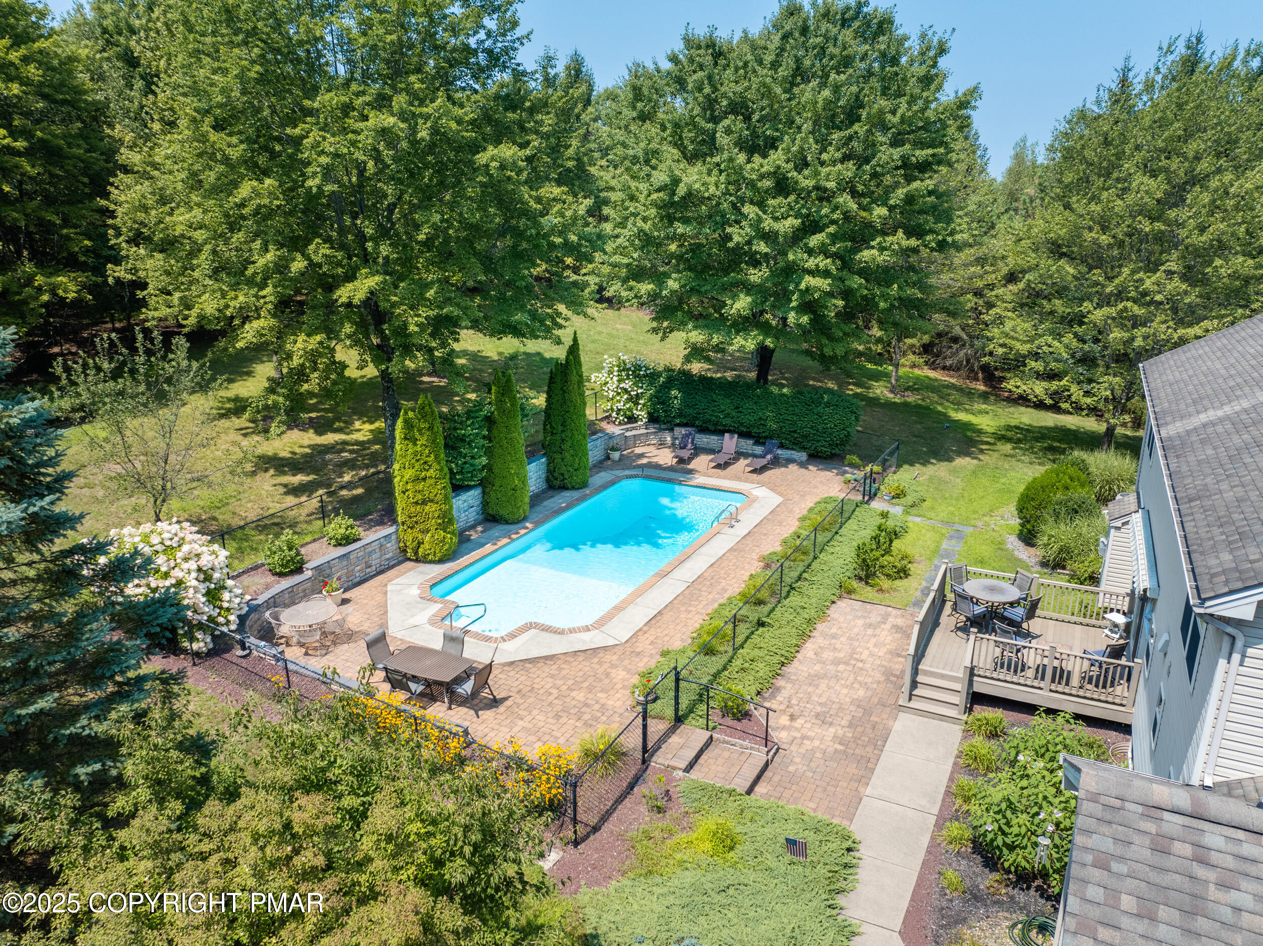 969 Hideaway Hill Road Kunkletown, PA 18058 - Photo 11 of 56 an aerial view of a house with a yard basket ball court